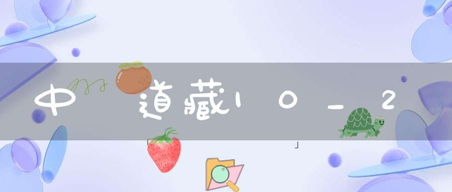 中華道藏10_2