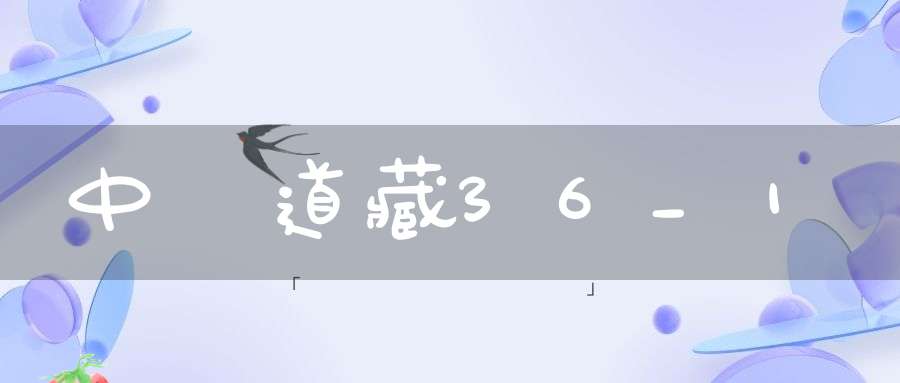 中華道藏36_1