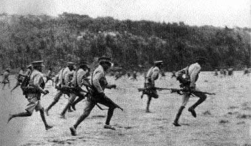 埃塞俄比亞軍隊(duì)在馬加里抗擊意大利