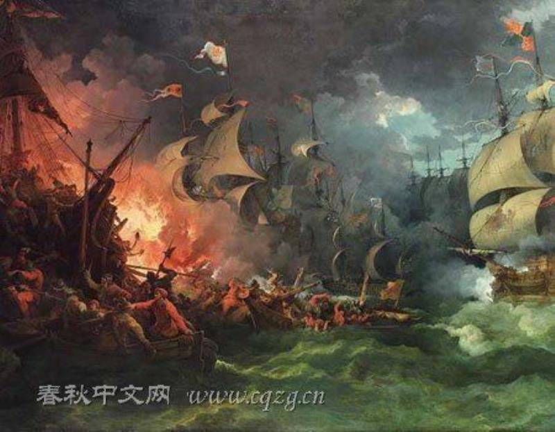 英國(guó)擊敗西班牙無(wú)敵艦隊(duì)